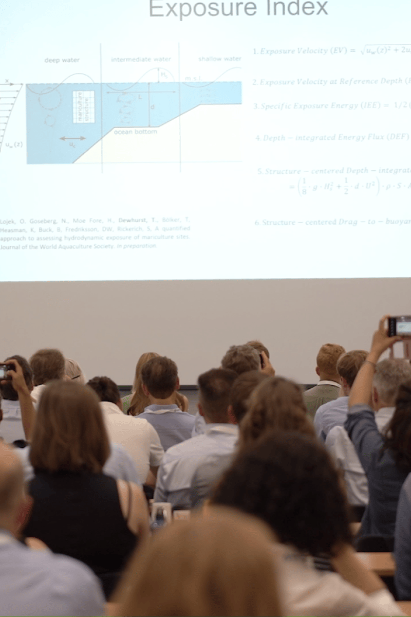 Audience engagement as Dewhurst presents the exposure index